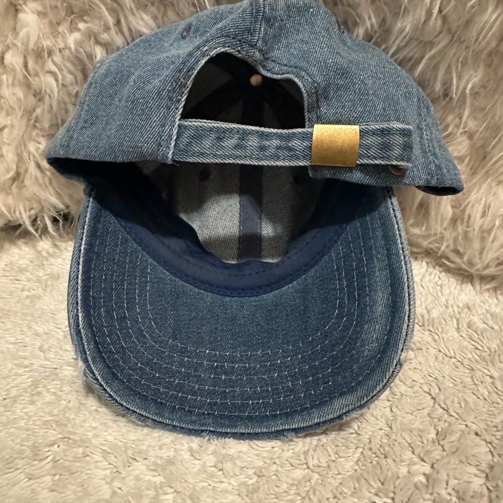 Distressed Denim Cap - Picture 3 of 3